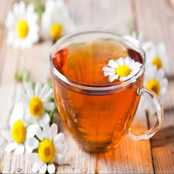 Chamomile tea made from flowers